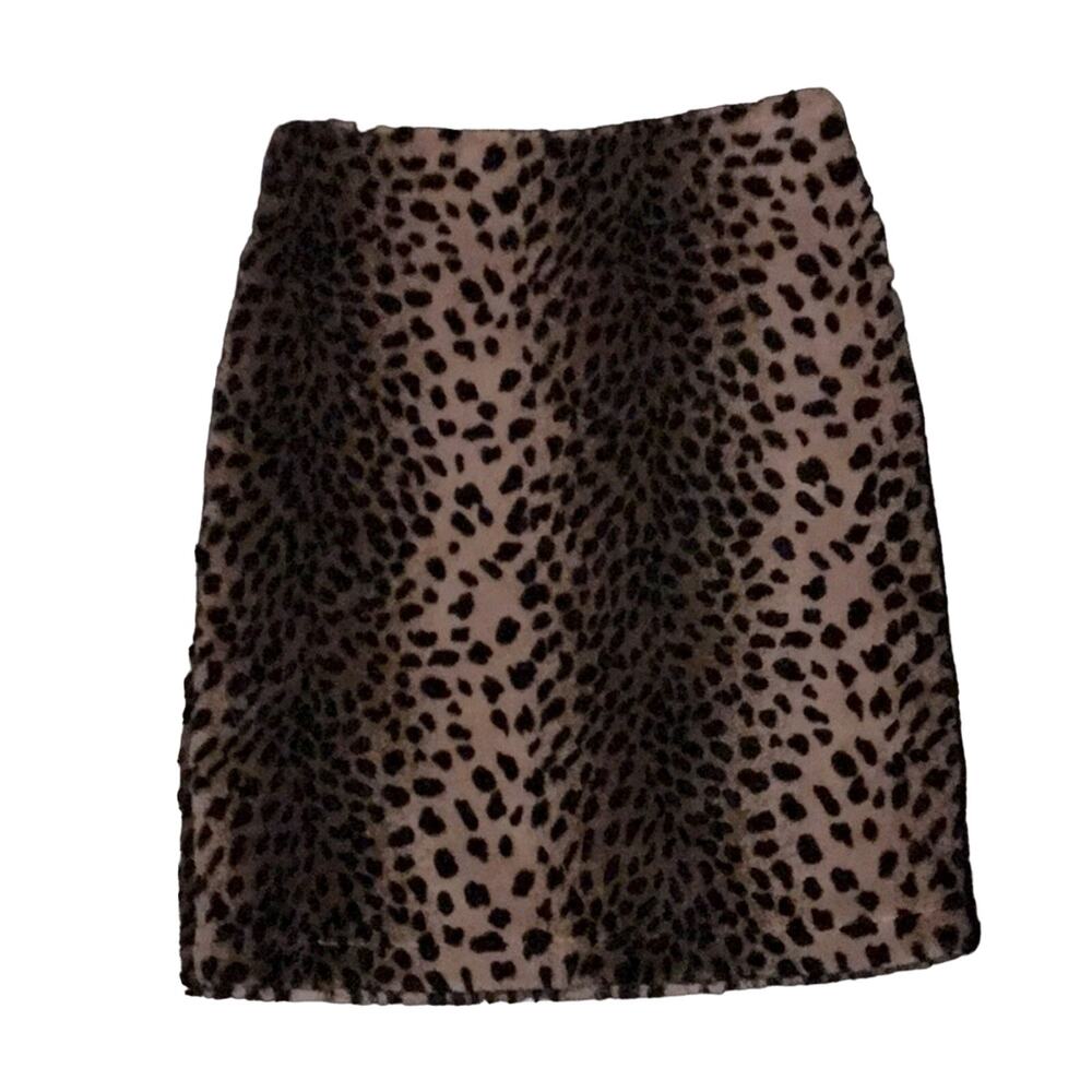 Theory Classic Forever Faux Fur Skirt. S
